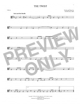 page one of The Twist (Viola Solo)