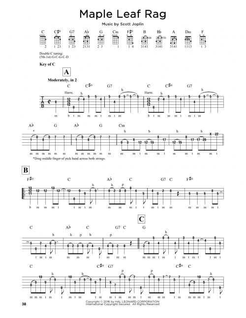 Maple Leaf Rag (Banjo Tab) - Print Sheet Music Now