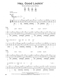 page one of Hey, Good Lookin' (Banjo Tab)