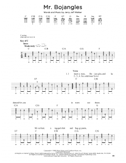 page one of Mr. Bojangles (Banjo Tab)