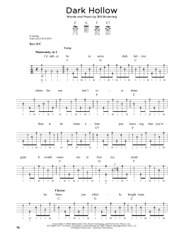 page one of Dark Hollow (Banjo Tab)