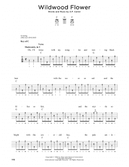 page one of Wildwood Flower (Banjo Tab)