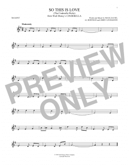 page one of So This Is Love (from Cinderella) (Trumpet Solo)