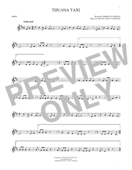 page one of Tijuana Taxi (French Horn Solo)