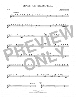 page one of Shake, Rattle And Roll (Flute Solo)