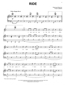 page one of Ride (Piano, Vocal & Guitar Chords (Right-Hand Melody))