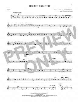 page one of Helter Skelter (French Horn Solo)