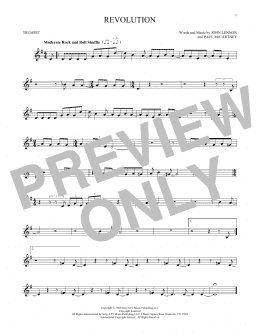 page one of Revolution (Trumpet Solo)