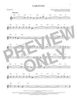 page one of Caravan (Tenor Sax Solo)