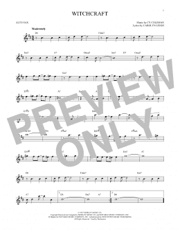 page one of Witchcraft (Alto Sax Solo)