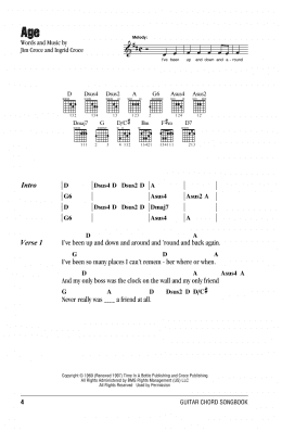 page one of Age (Guitar Chords/Lyrics)