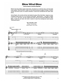 page one of Blow, Wind, Blow (Guitar Tab)