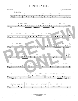 page one of If I Were A Bell (Trombone Solo)