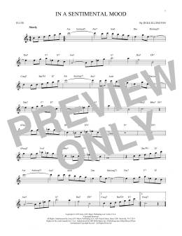 page one of In A Sentimental Mood (Flute Solo)