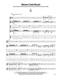 page one of Stone Cold Bush (Guitar Tab)