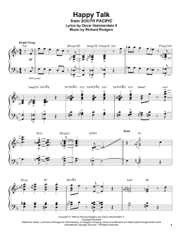 page one of Happy Talk (Piano Transcription)