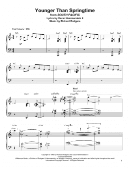 page one of Younger Than Springtime (Piano Transcription)