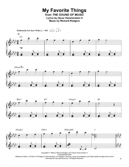 page one of My Favorite Things (Piano Transcription)