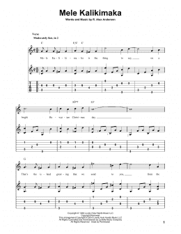 page one of Mele Kalikimaka (Solo Guitar)