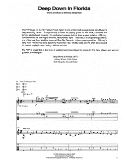 page one of Deep Down In Florida (Guitar Tab)