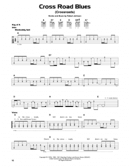 Eric Clapton: Cross Road Blues (Crossroads) sheet music for voice