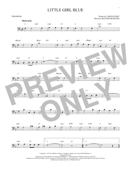 page one of Little Girl Blue (Trombone Solo)