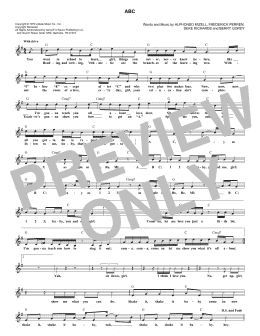 page one of ABC (Lead Sheet / Fake Book)