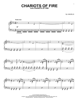 page one of Chariots Of Fire (Piano Solo)