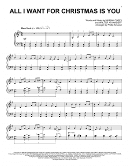 page one of All I Want For Christmas Is You (arr. Phillip Keveren) (Piano Solo)