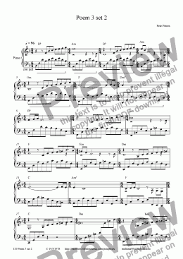 page one of Poem 3 set 2 [piano solo]