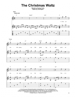 page one of The Christmas Waltz (Solo Guitar)