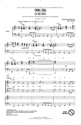 page one of Swing Song (A Jazz Suite) (SAB Choir)