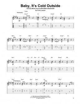 page one of Baby, It's Cold Outside (Solo Guitar)