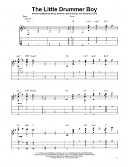 page one of The Little Drummer Boy (Solo Guitar)