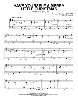 page one of Have Yourself A Merry Little Christmas (Piano Solo)