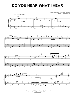 page one of Do You Hear What I Hear (Piano Solo)