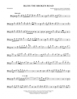 page one of Bless The Broken Road (Trombone Solo)