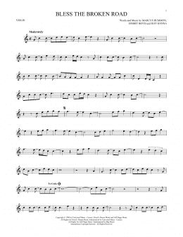 page one of Bless The Broken Road (Violin Solo)