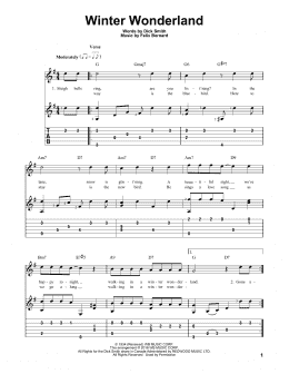 page one of Winter Wonderland (Solo Guitar)