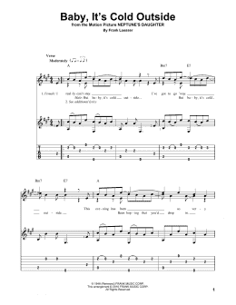 page one of Baby, It's Cold Outside (Solo Guitar)