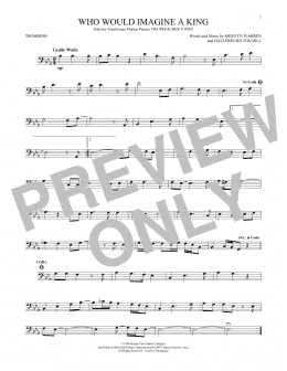 page one of Who Would Imagine A King (Trombone Solo)