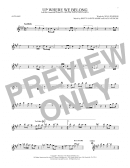 page one of Up Where We Belong (Alto Sax Solo)