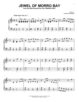 page one of Jewel Of Morro Bay (from Finding Dory) (Easy Piano)