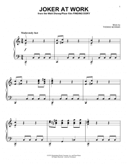 page one of Joker At  Work (from Finding Dory) (Easy Piano)