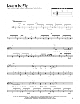 page one of Learn To Fly (Drums Transcription)