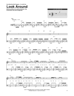 page one of Look Around (Drums Transcription)