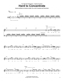 page one of Hard To Concentrate (Drums Transcription)