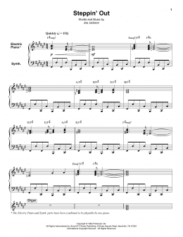 page one of Steppin' Out (Keyboard Transcription)