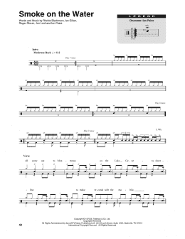 page one of Smoke On The Water (Drums Transcription)