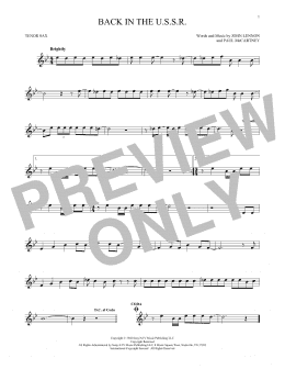 page one of Back In The U.S.S.R. (Tenor Sax Solo)